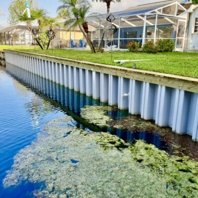 Vinyl Seawall Installation Brevard County FL
