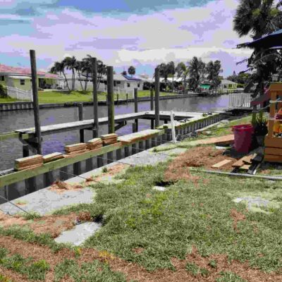 Vinyl Seawall Installation Brevard County FL