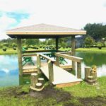 Lake Home Dock and Covered Viewing deck with railings