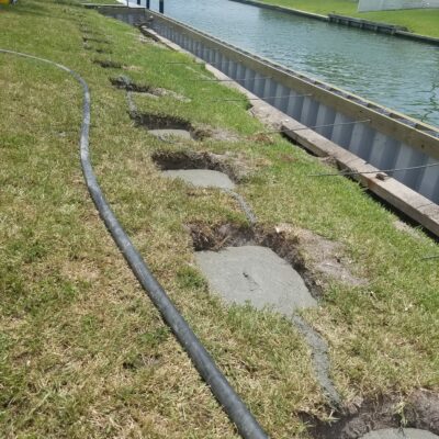 Vinyl Seawall Installation Brevard County FL