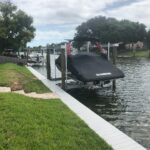 Narrow Dock and Boat Lift Installation