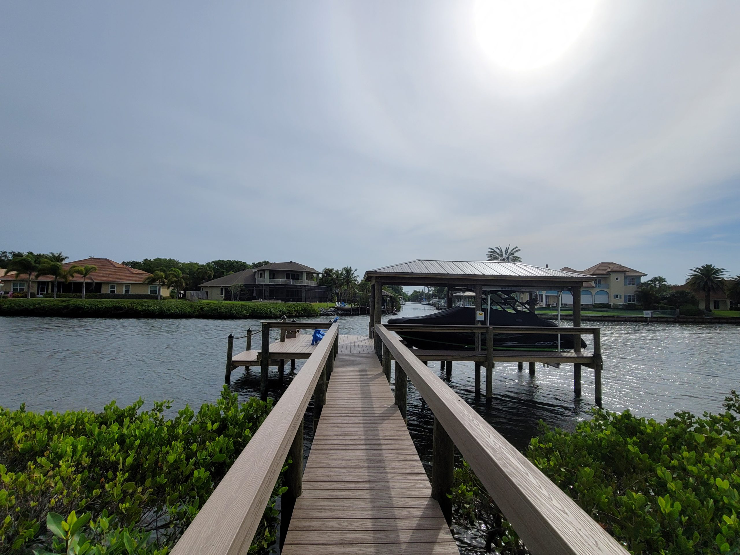 Custom Boat house with Cover & Composite Decking