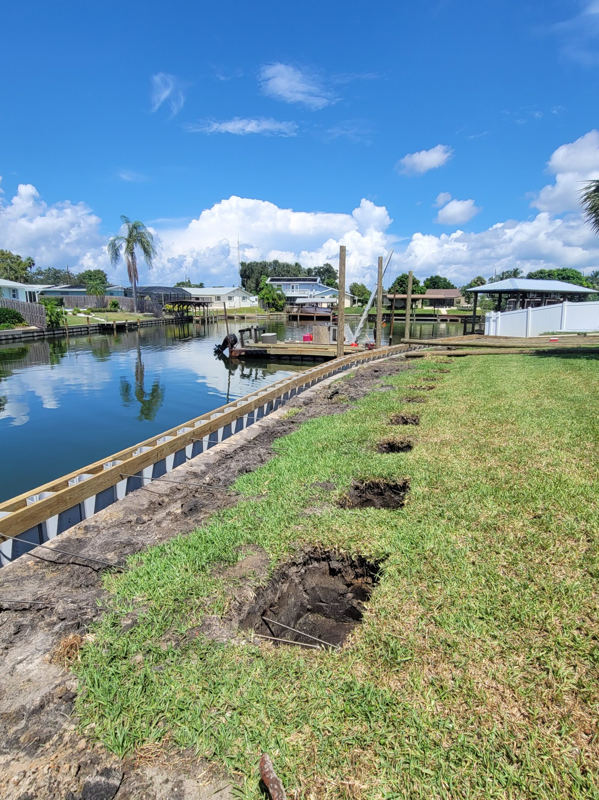 Composite Decking & Seawall Installation